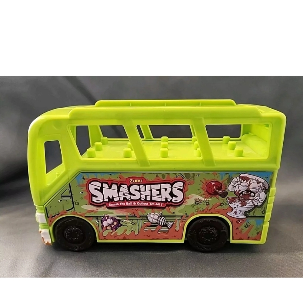 Zuru Smashers Sludge Bus Collectables Series 2 Green Loose Playset No Figures
